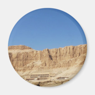 Hatshepsut Temple panoramic photograph Magnet