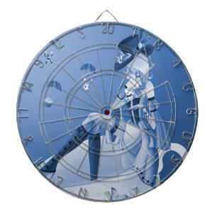 Hatted Lady in Teacup Dartboard