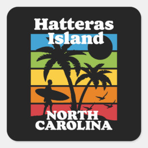Hatteras Island,North Carolina Square Sticker