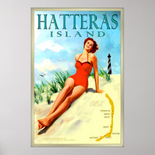 Hatteras Island Outer Banks North Carolina Poster