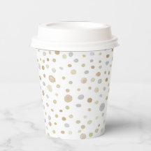 Hattie Confetti Watercolor Dots Paper Cup
