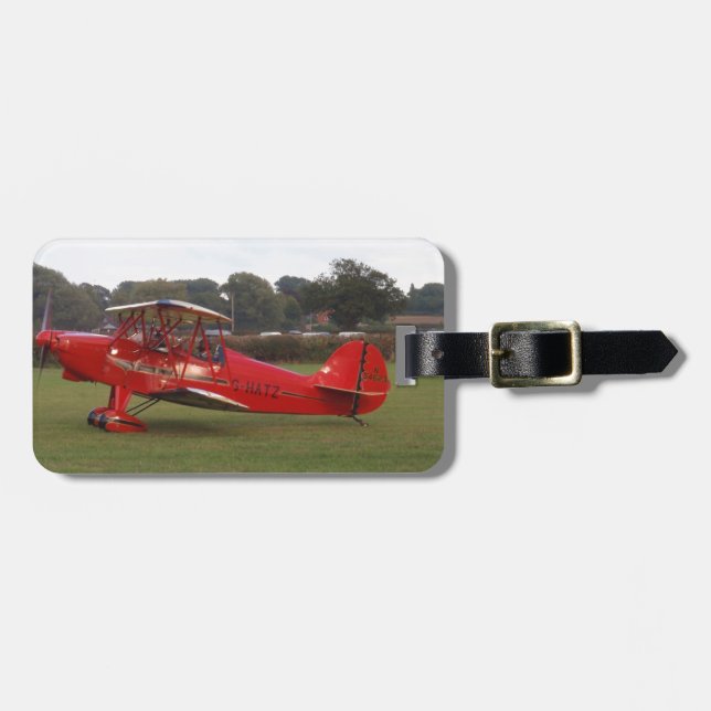 Hatz Biplane Luggage Tag (Front Horizontal)