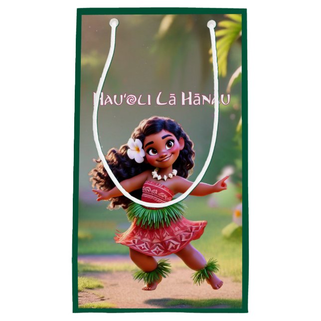 Hauʻoli Hula Princess Small Gift Bag (Front)