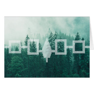 Haudenosaunee Misty Forest Flag Card