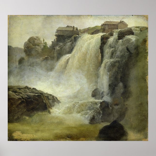 Haugfoss in Norway, 1827 Poster (Front)