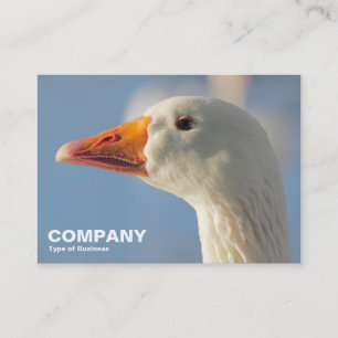 Haughty White Goose Business Card