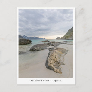 Haukland Beach Lofoten Postcard
