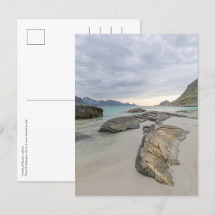 Haukland Beach Lofoten Postcard