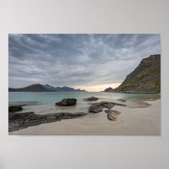 Haukland Beach Lofoten Poster (Front)