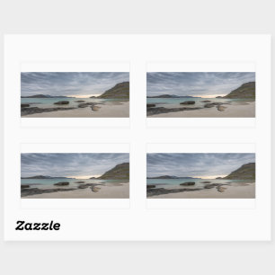 Haukland Lofoten Rectangular Sticker