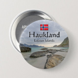 Haukland Souvenir 7.5 Cm Round Badge
