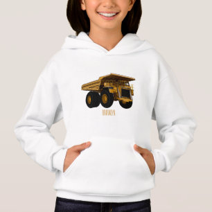 Haul truck cartoon illustration