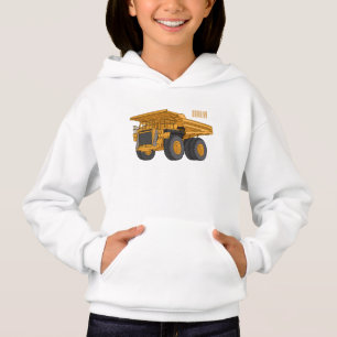 Haul truck cartoon illustration