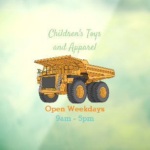 Haul truck cartoon illustration