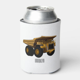 Haul truck cartoon illustration can cooler