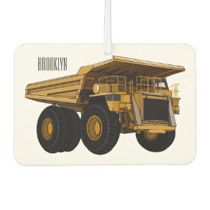 Haul truck cartoon illustration car air freshener
