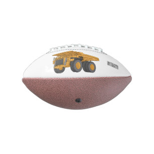 Haul truck cartoon illustration football