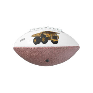 Haul truck cartoon illustration football