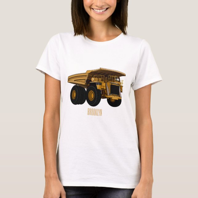 Haul truck cartoon illustration T-Shirt (Front)