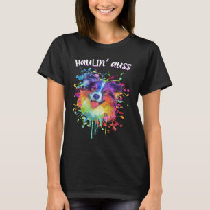 Haulin Auss Australian Shepherd Animal Pun Aussie T-Shirt