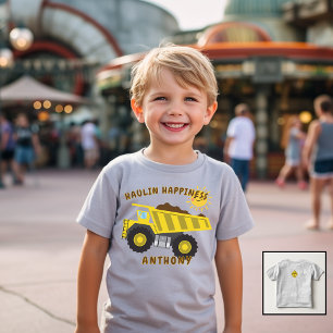 Hauling Happiness Toddler Dump Truck T-Shirt