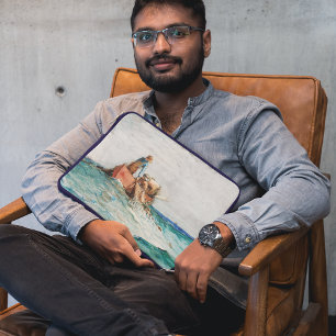 Hauling In The Nets (1887) By Winslow Homer Laptop Sleeve