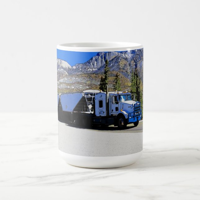 Hauling the Grain - Freight Truck Driver   Coffee Mug (Center)
