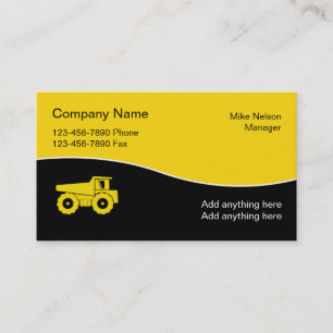 Hauling Trash Removal Service Business Card