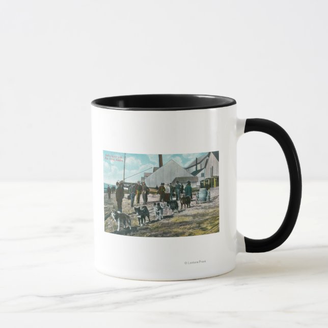 Hauling Water with DogsNome, AK Mug (Right)
