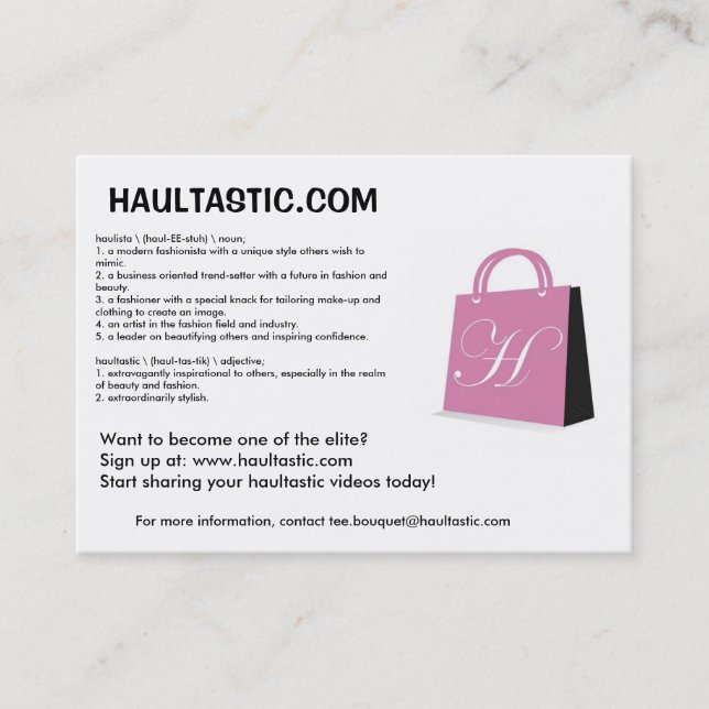 Haultastic Promo Cards (Front)
