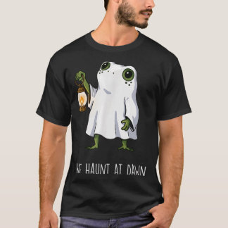 Haunt At Dawn Funny Frog Ghost Halloween Spooky T-Shirt