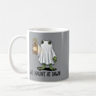 Haunt At Dawn Funny Ghost Frog Halloween Spooky Coffee Mug