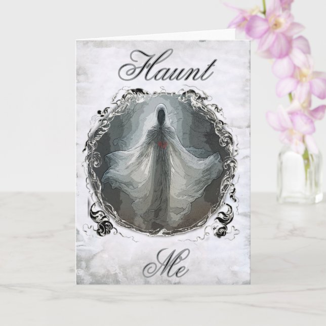 Haunt Me  Card (Orchid)