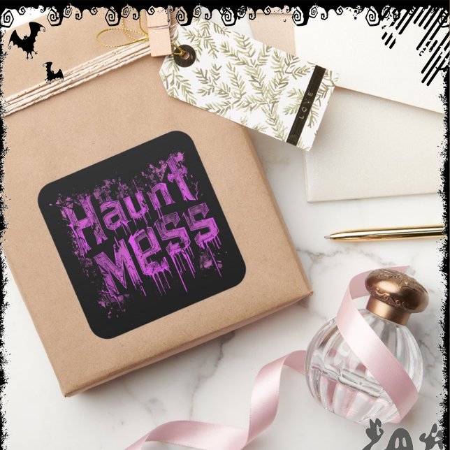 Haunt Mess | ExDesigner | Halloween Square Sticker (Creator Uploaded)