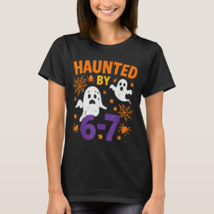 Haunted 67 Ghost Math Teacher Halloween Costume Ma T-Shirt