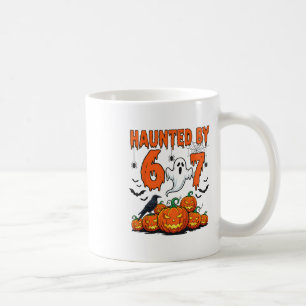 Haunted 67 Meme Six Seven 6-7 Funny Internet Joke Coffee Mug