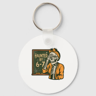 Haunted 67 Meme Six Seven 6-7 Funny Internet Joke  Key Ring