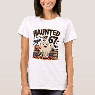 Haunted 67 Meme Six Seven 6-7 Funny Internet Joke T-Shirt