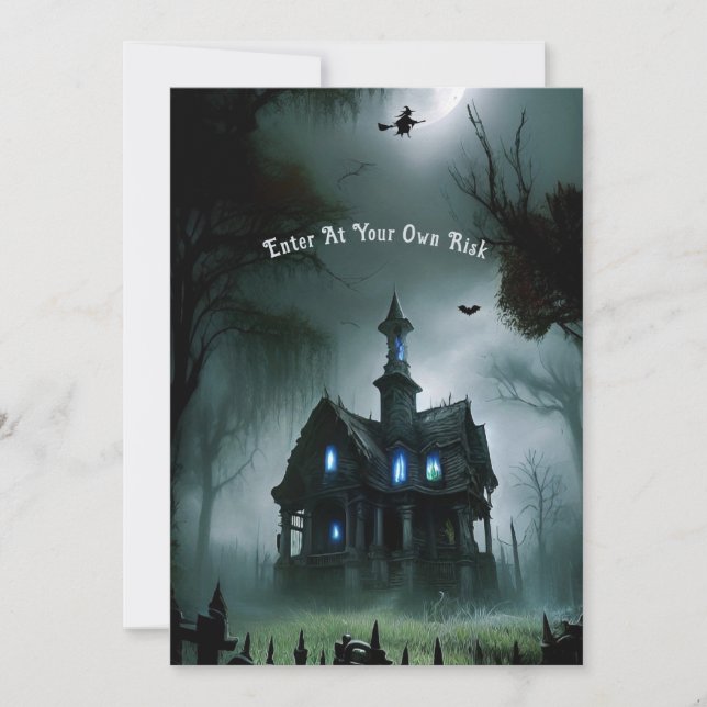 Haunted All Hallows Eve Party Invitation (Front)
