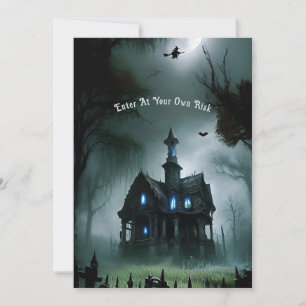 Haunted All Hallows Eve Party Invitation