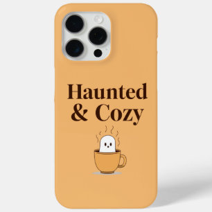 Haunted and Cosy Ghost Coffee Halloween iPhone 15 Pro Max Case