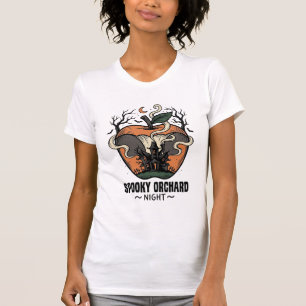 Haunted Apple Shirt Vintage Scary Orchard Night_1