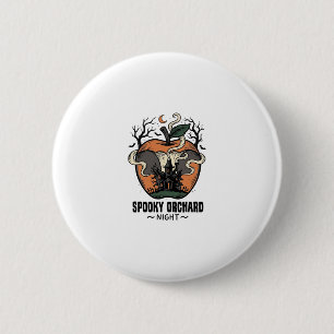Haunted Apple Shirt Vintage Scary Orchard Night_1 6 Cm Round Badge