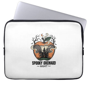 Haunted Apple Shirt Vintage Scary Orchard Night_1 Laptop Sleeve