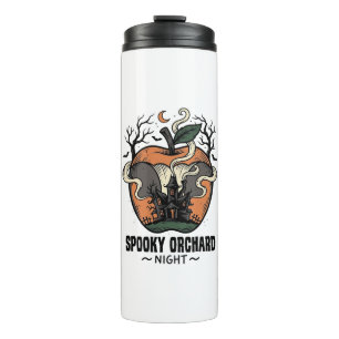 Haunted Apple Shirt Vintage Scary Orchard Night_1 Thermal Tumbler