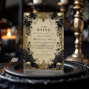 Haunted Baroque Gothic Halloween Gathering Invitation