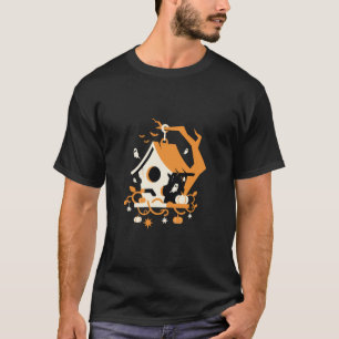 Haunted Birdhouse Ghost Halloween T-Shirt