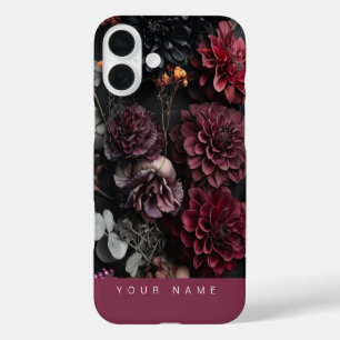 Haunted Blooms Mauve iPhone 16 Plus Case