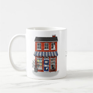 Haunted Bookstore Cute Ghosts Custom Name Goth Coffee Mug