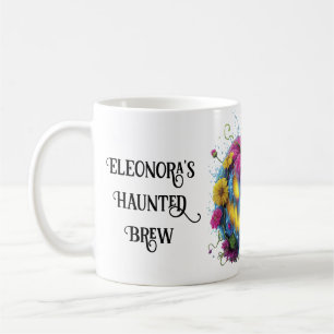 Haunted Brew Halloween Bloom Pumpkin Coffee Mug
